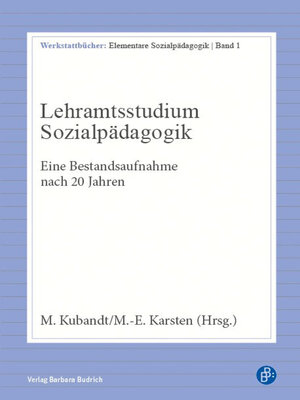 cover image of Lehramtsstudium Sozialpädagogik